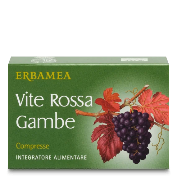 Erbamea Vite Rossa Gambe 30 Compresse Per Gambe Pesanti