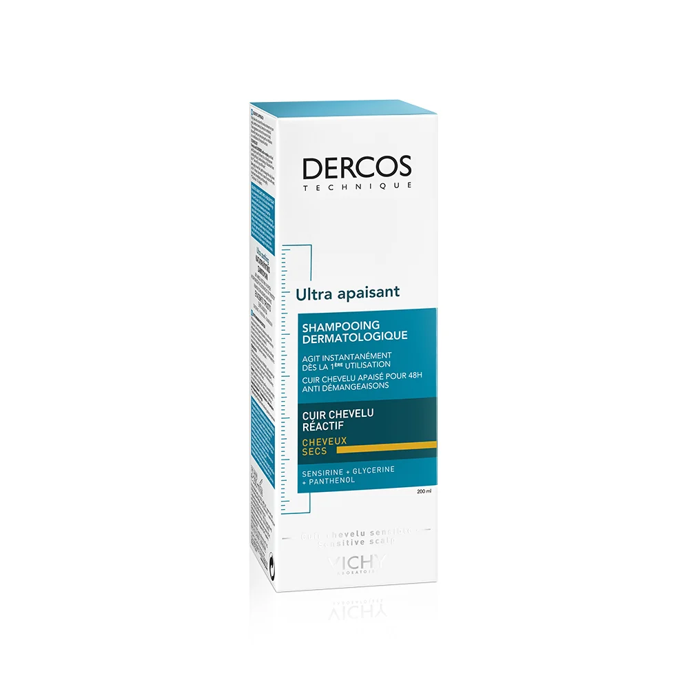 Vichy Dercos Shampoo Ultra-Lenitivo 200 Ml Cuoio capelluto reattivo capelli secchi