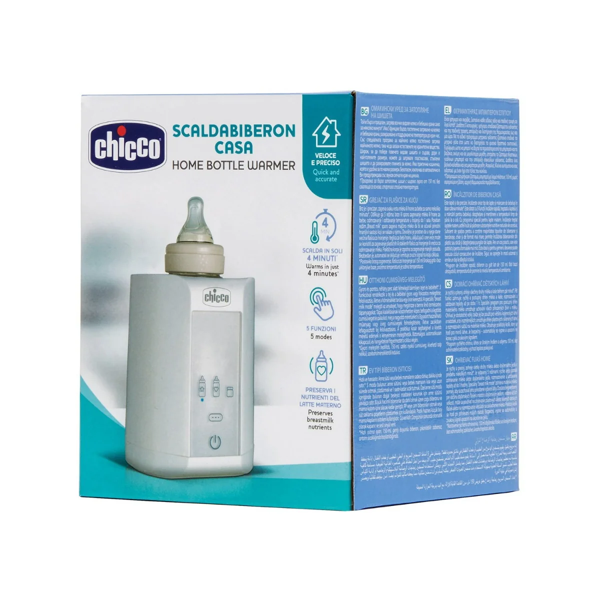 Chicco Scaldabiberon Casa Per Riscaldare Latte e Pappa