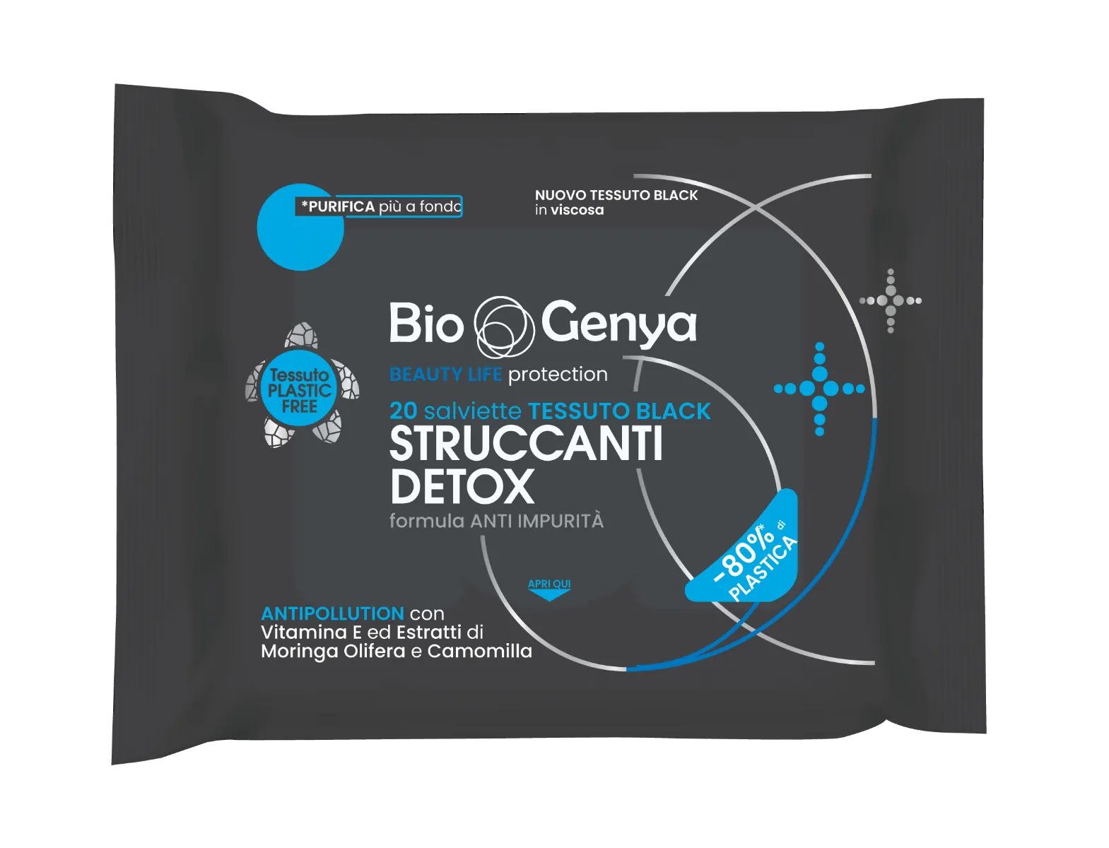 Biogenya Salviette Struccanti Detox 20 Pezzi 