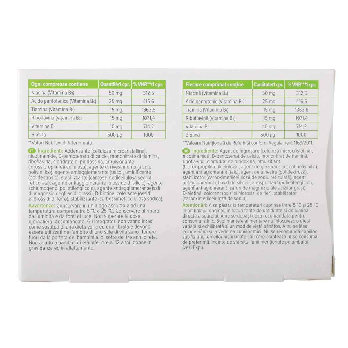 Dr. Max Vitamin B Complex Forte 20 Compresse Integratore di Vitamina B