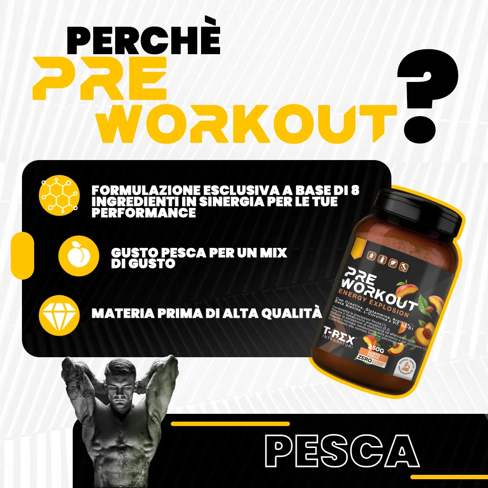 T-Rex Pre Workout Pesca 250G Con Vitamina B6