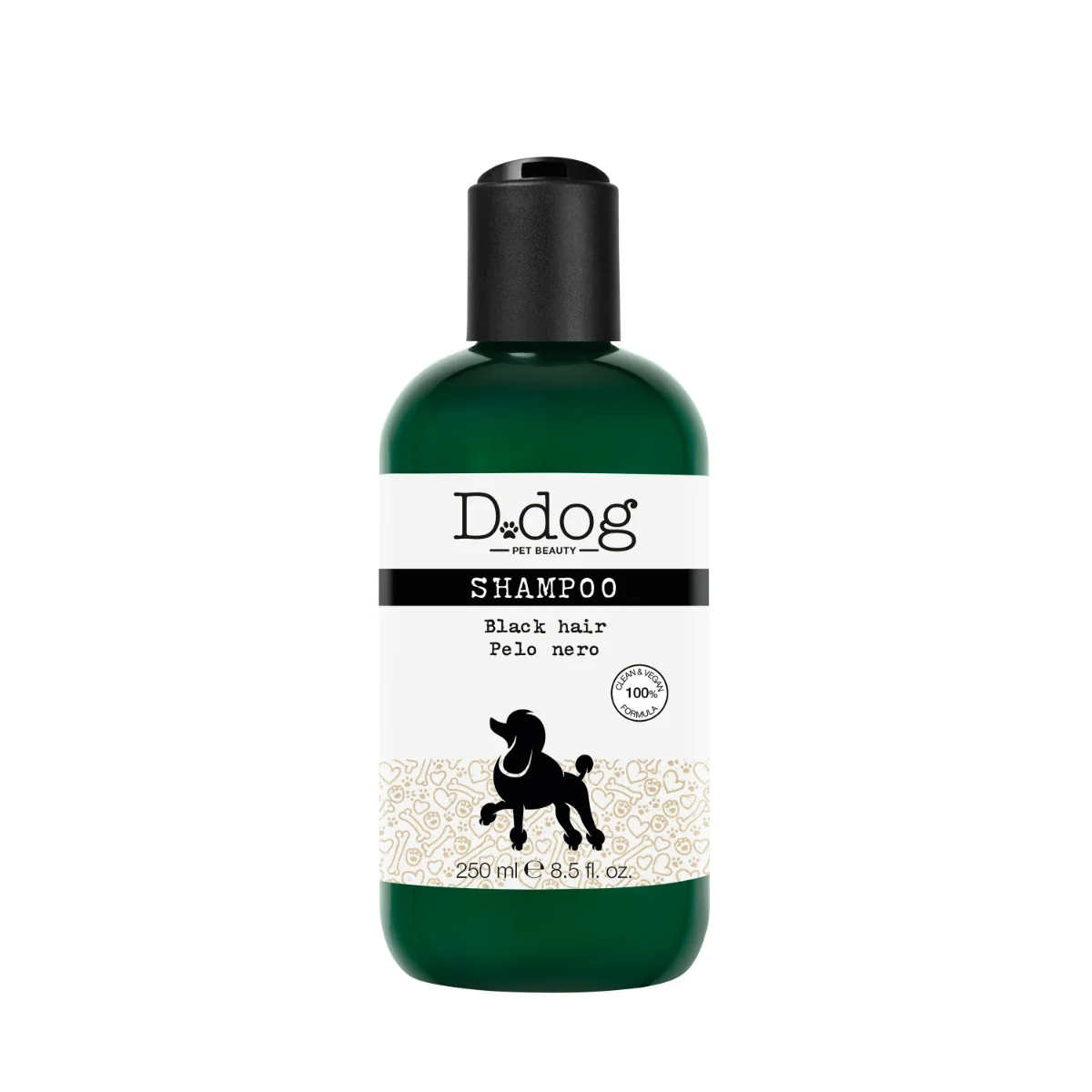 D.Dog Shampoo Pelo Nero 250 Ml Vigore e Lucentezza
