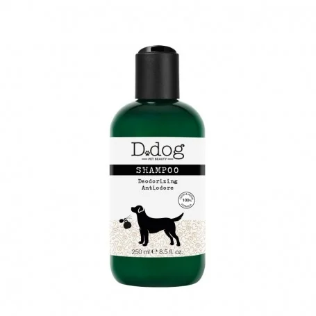 D. Dog Shampoo Antiodore 250 ml Per Tutti i Tipi di Manto