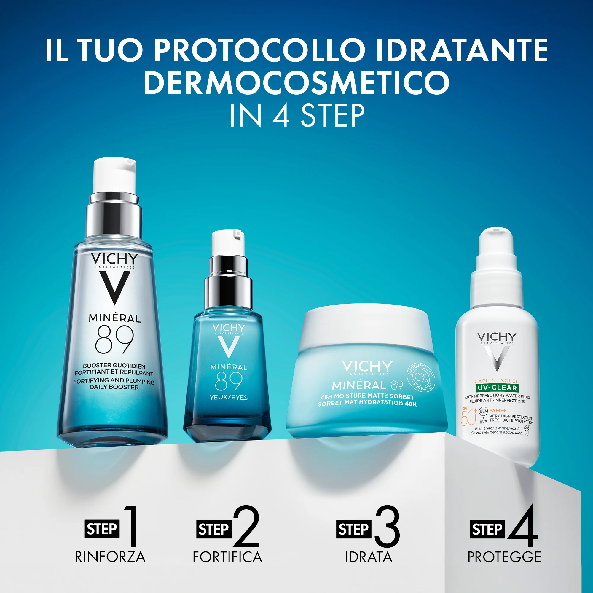 Vichy Mineral 89 Oily Skin Cream 50 Ml Gel sorbetto idratante