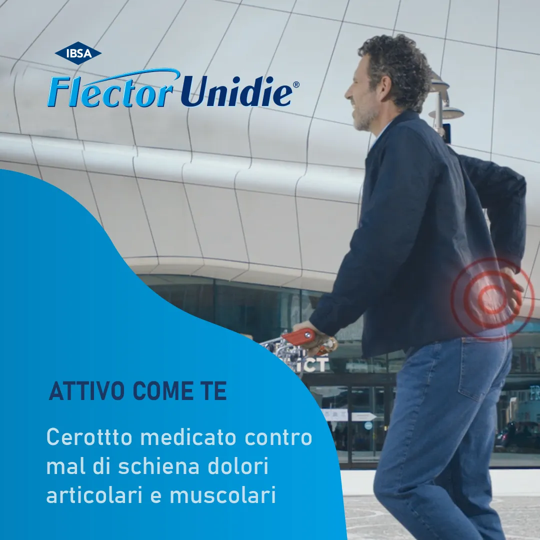 Flector Unidie 14 mg 4 Cerotti Medicati Per Dolori Articolari e Muscolari