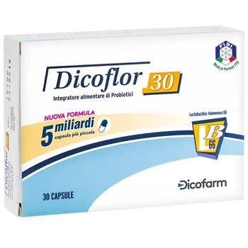 DicoFlor 30 Integratore di Fermenti Lattici 30 Capsule Senza Glutine