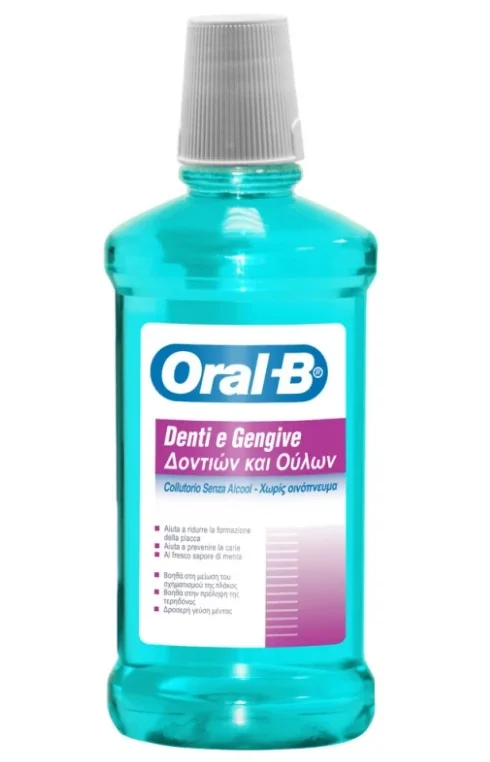 Oral-B Denti e Gengive Collutorio Antiplacca e Anticarie 500 ml