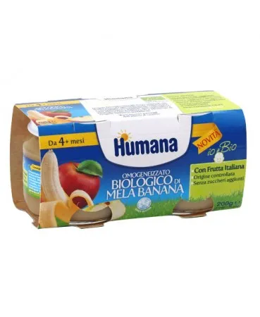 Humana Omogeneizzato Mela Banana 2x100 g