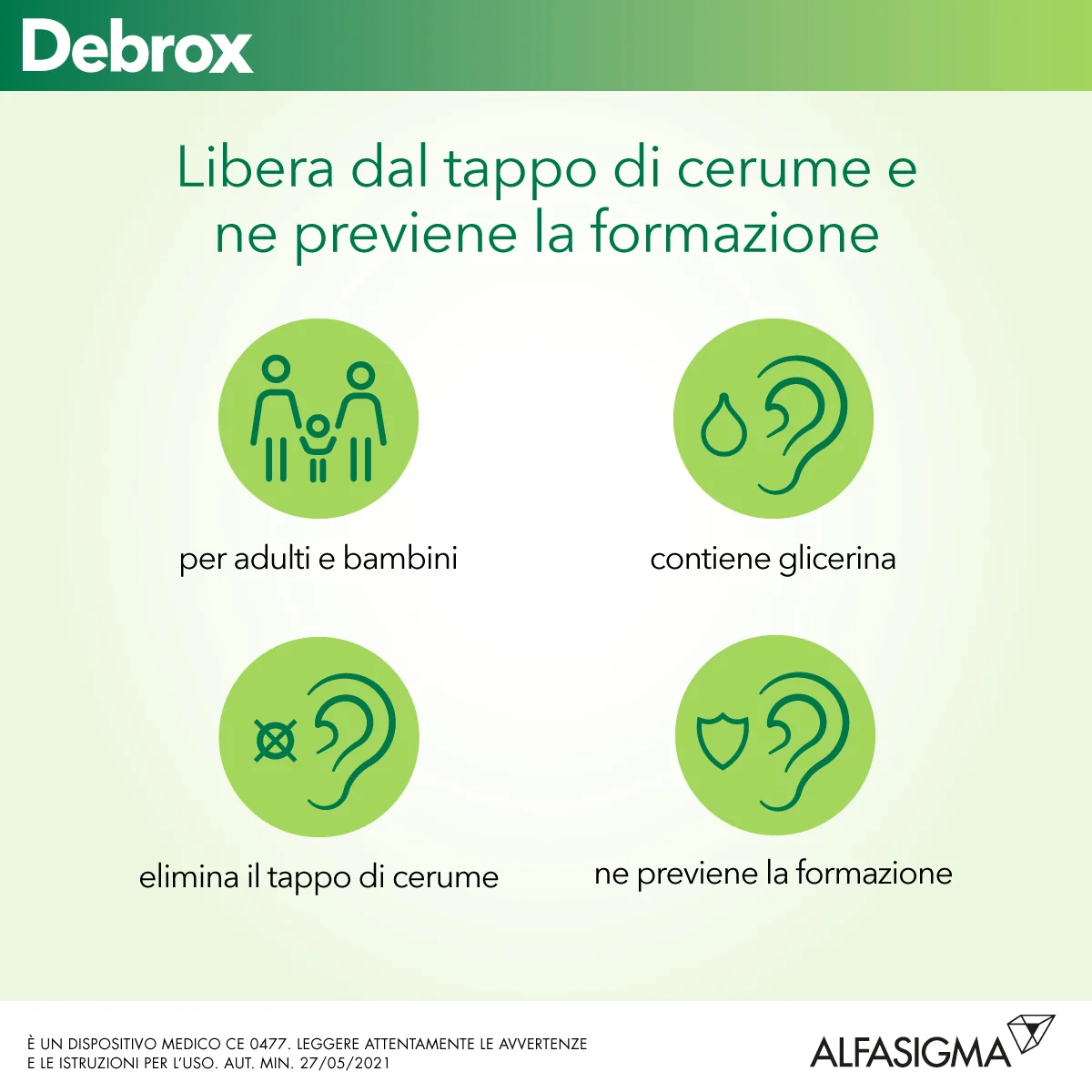 Debrox Gocce Auricolari Predosate 15 ml Contrasta Tappi di Cerume