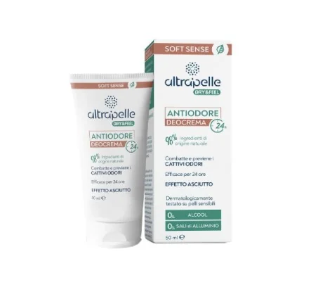 Altrapelle Dry & Feel Deocrema Antiodore 24H 50 ml Deodorante Antiodore