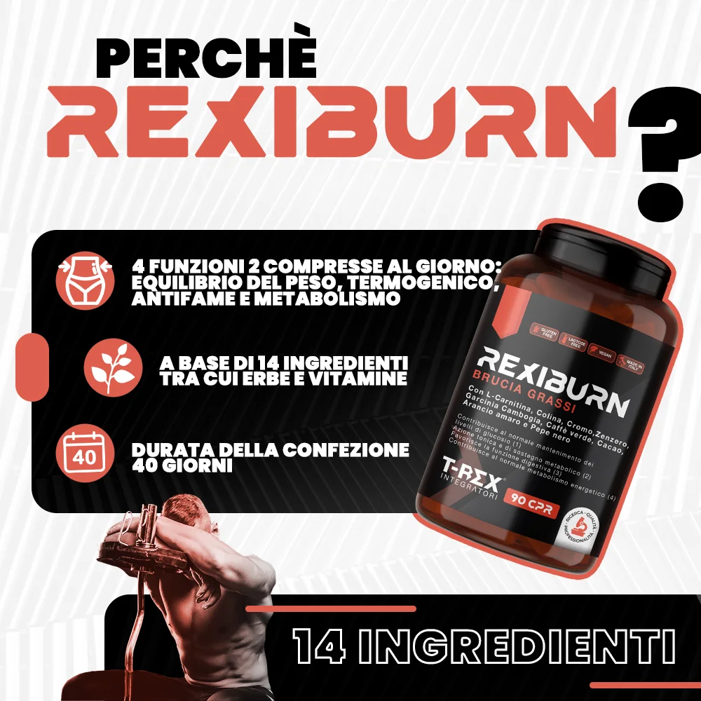 T-Rex Rexiburn Brucia Gra90Cpr Con Vitamina C