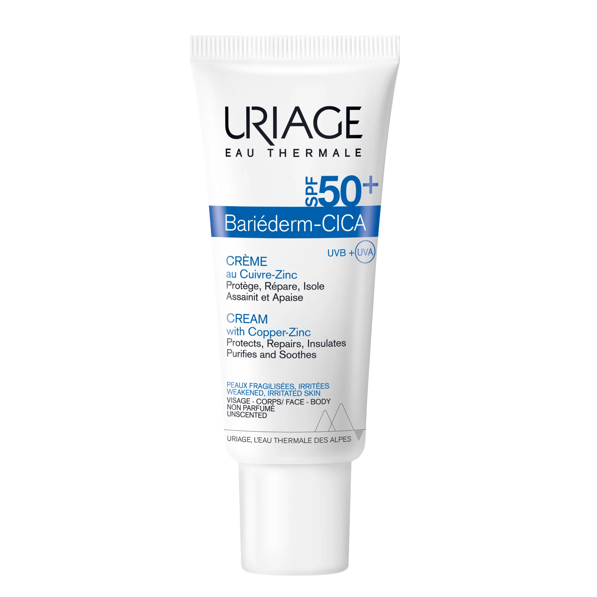 Uriage Barièderm Cica-Crema SPF 50+ Con Cu-Zu 40 ml Pelle Arrossata