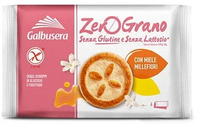 Galbusera ZeroGrano Frollini Con Miele Millefiori Senza Glutine 260 g 