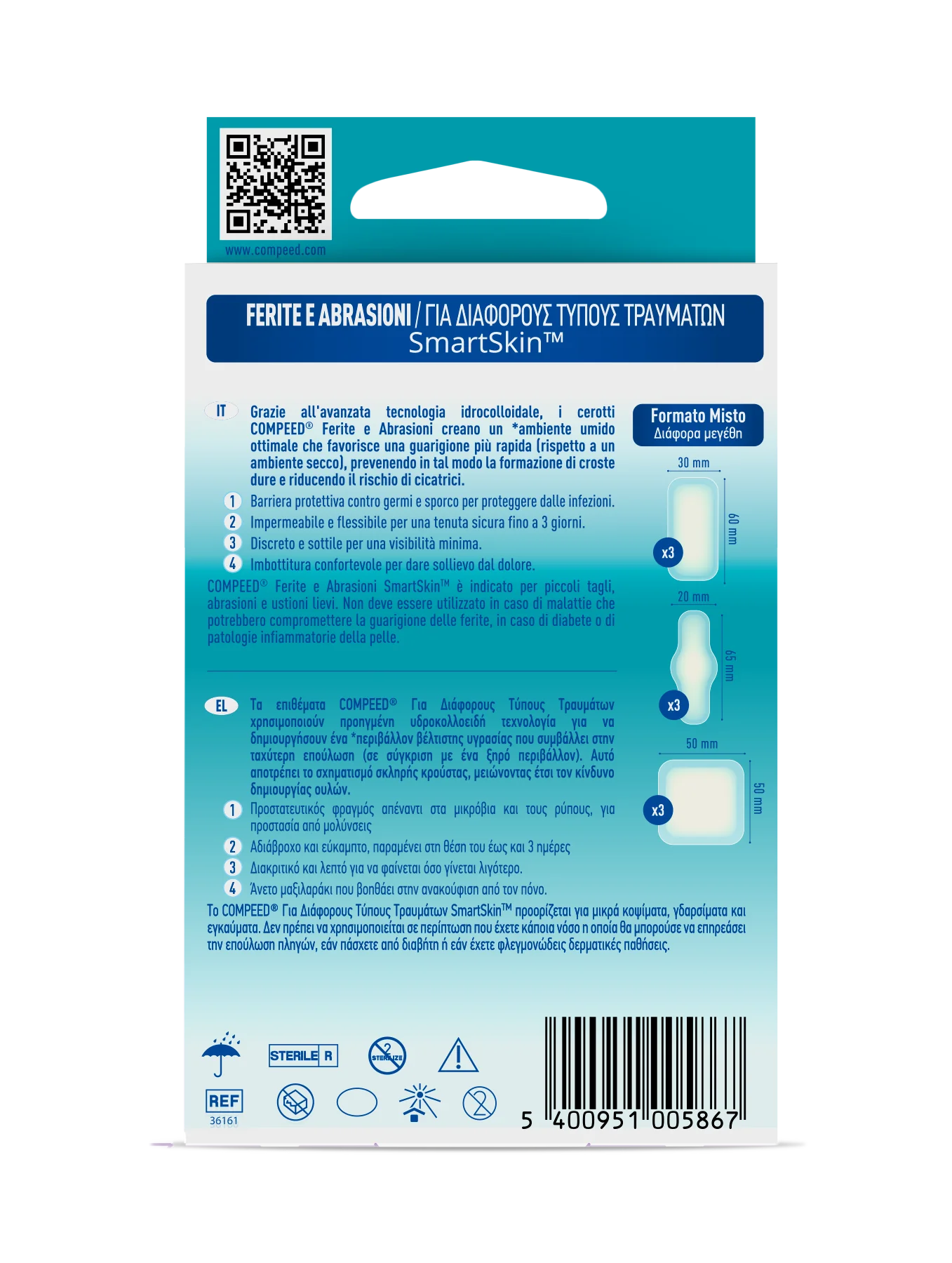 Compeed Ferite Abras Misto 9Pz