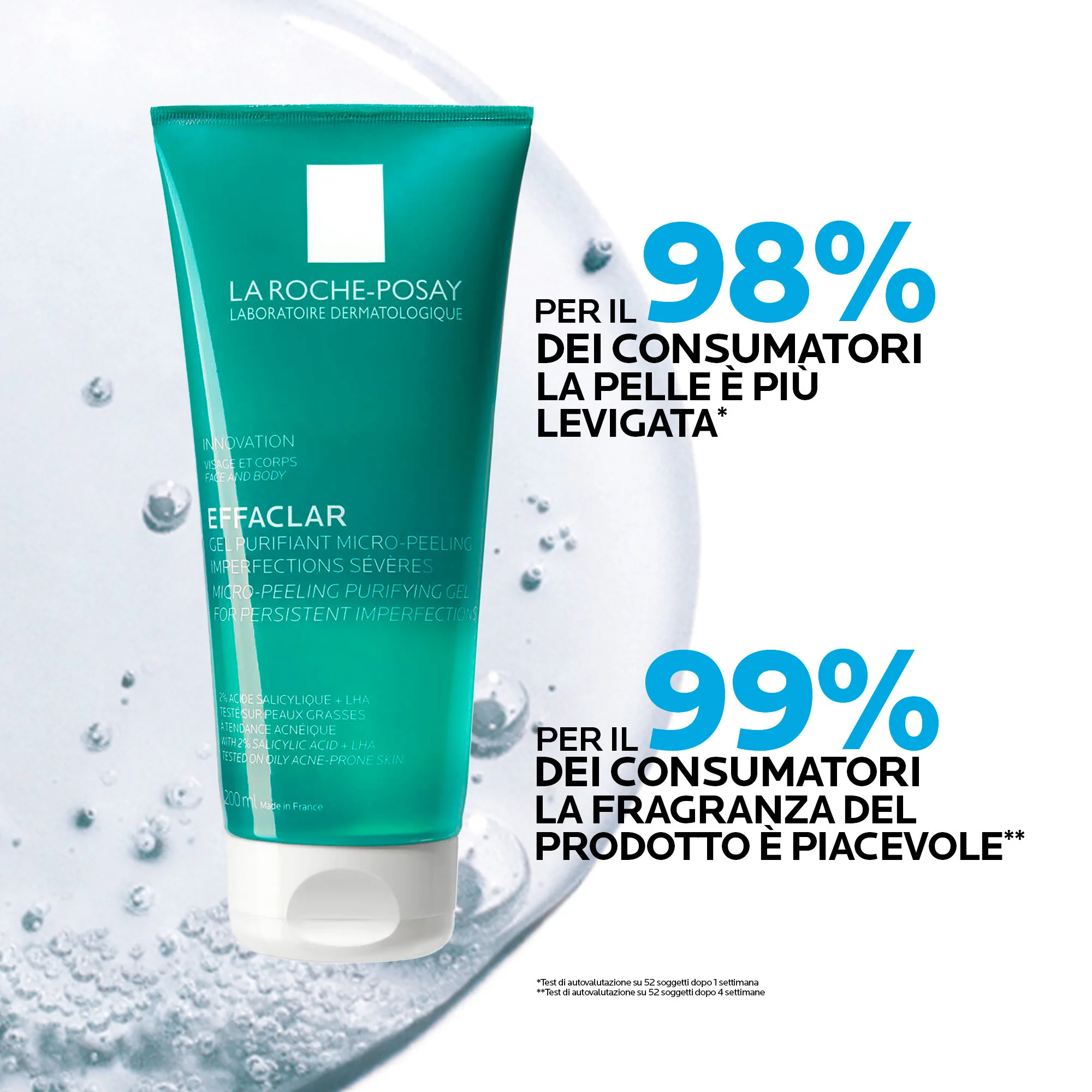 La Roche Posay Effaclar Gel Micro-Peeling 200 Ml Esfoliante delicato