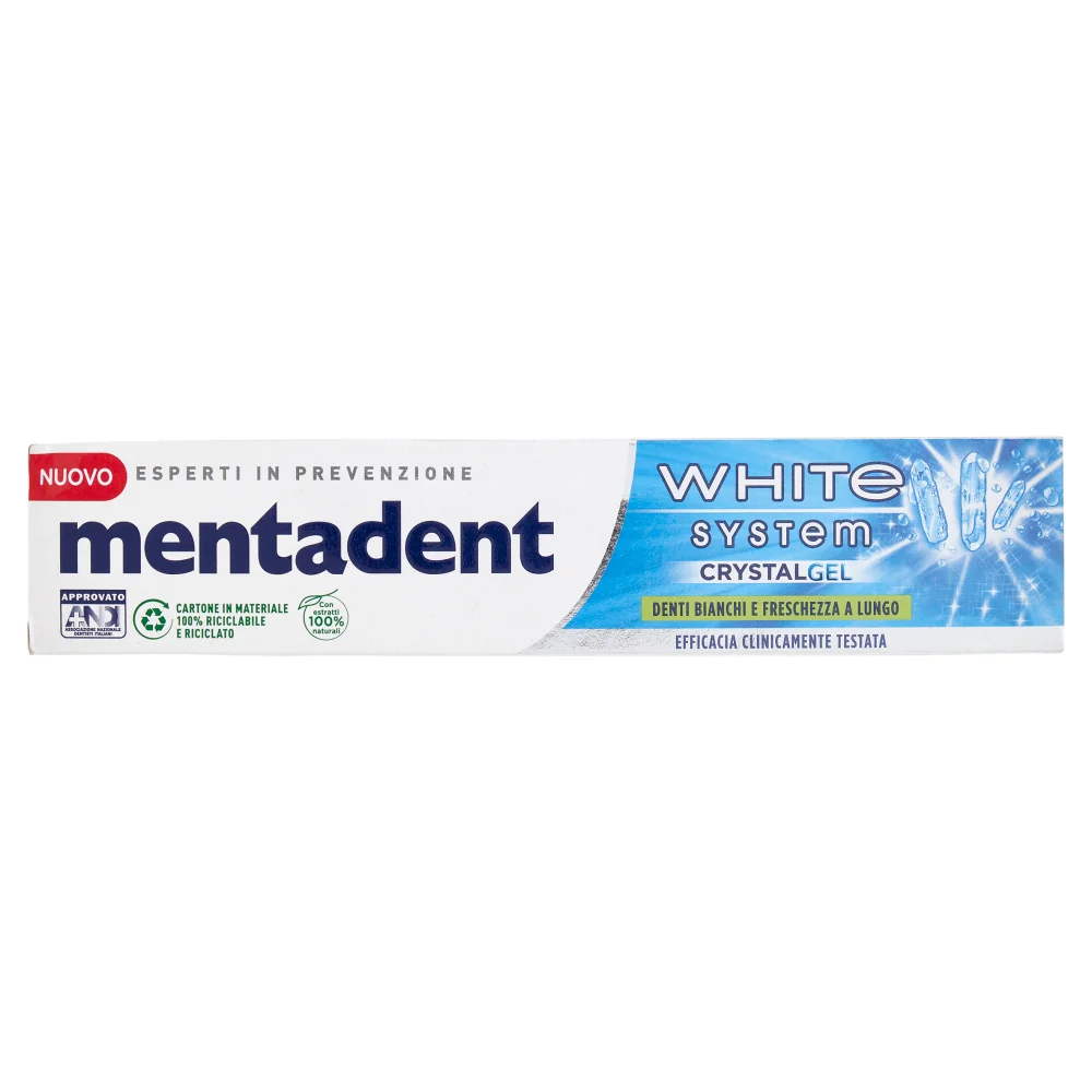 Mentadent Dent Crystal Gel75Ml
