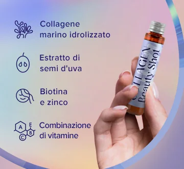 SkinExpert Collagene Beauty Shots 30x25Ml Per il Benessere di Pelle, Capelli e Unghie