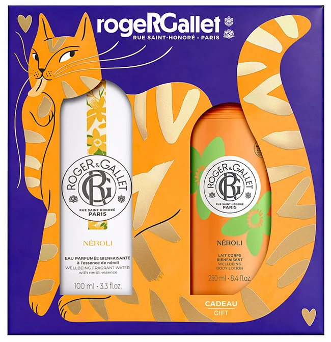 Roger&Gallet Set Natale Neroli Eau De Toilette 100 ml + Latte Corpo 250 ml Benessere e Idratazione