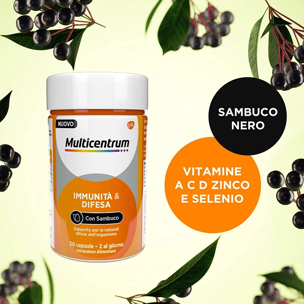 Multicentrum Immunità & Difesa 30 Capsule Benessere del Sistema Immunitario