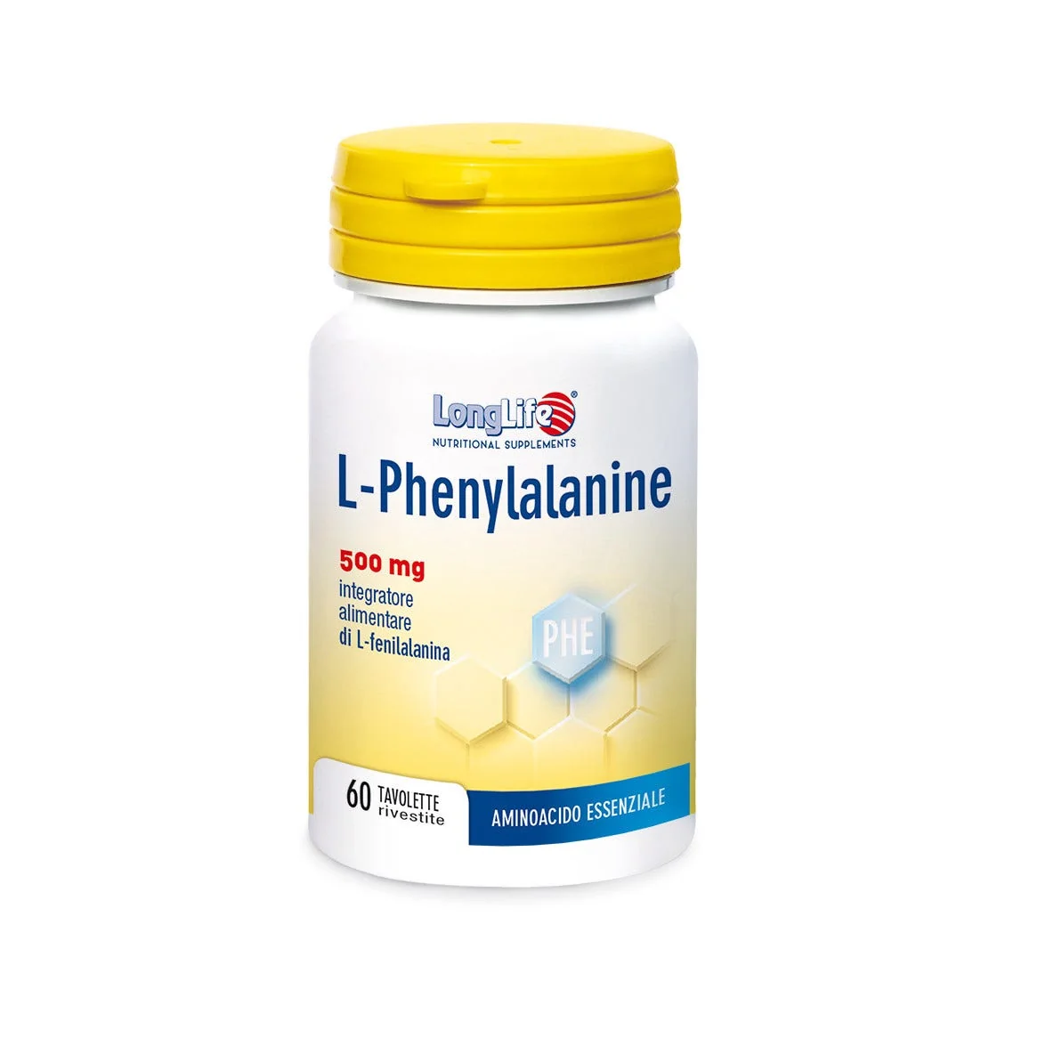 Longlife L--Phenylal 500 mg 60 Tavolette Benessere Mentale