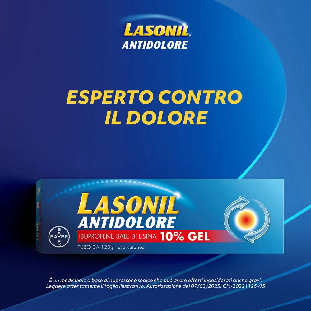 Lasonil Antidolore Gel Antinfiammatorio 120g Dolori Muscolari