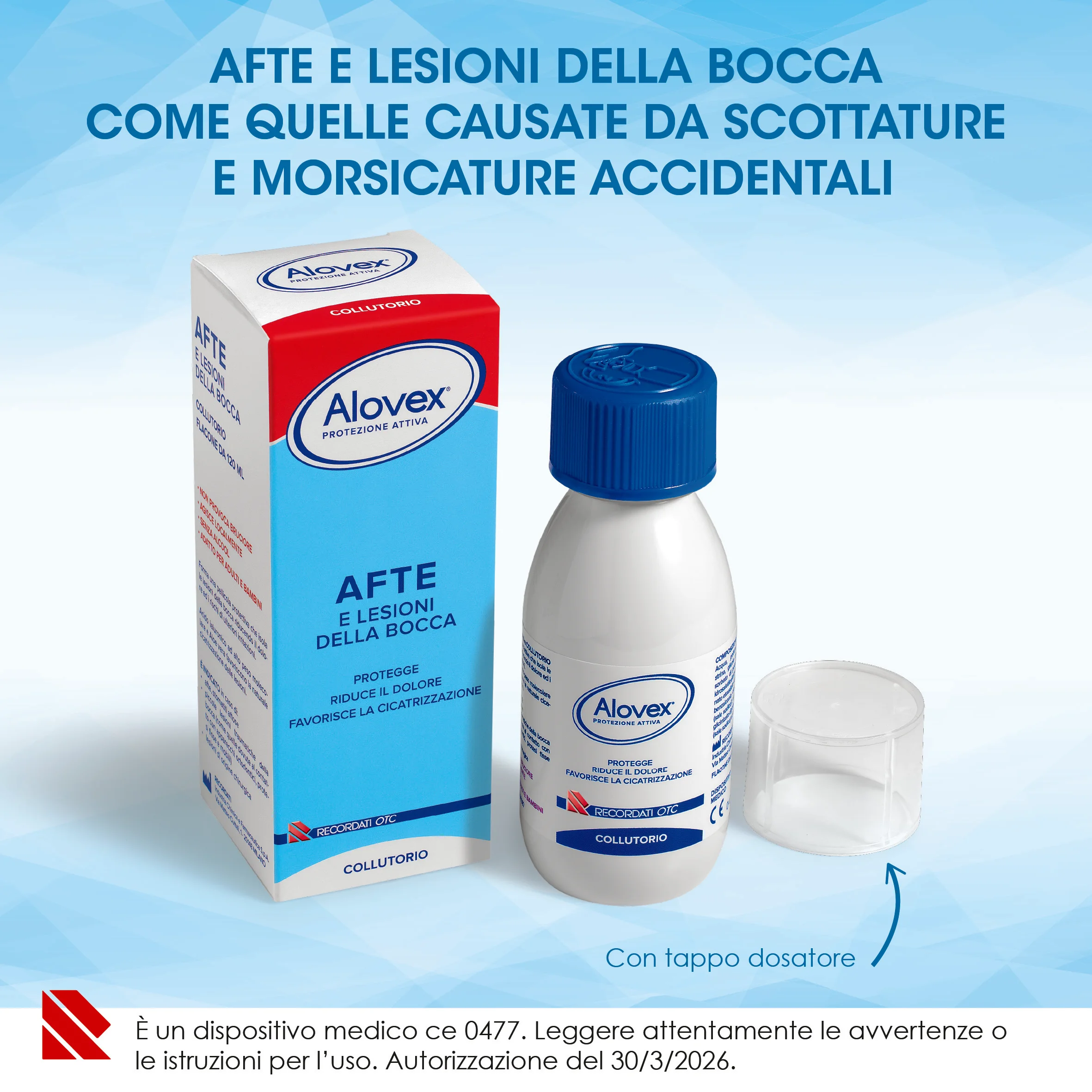 Alovex Protezione Attiva Collutorio Anti Afte 120 ml