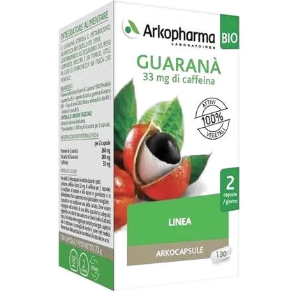 Arkopharma Guaranà  Bio 130 Capsule Integratore Metabolismo