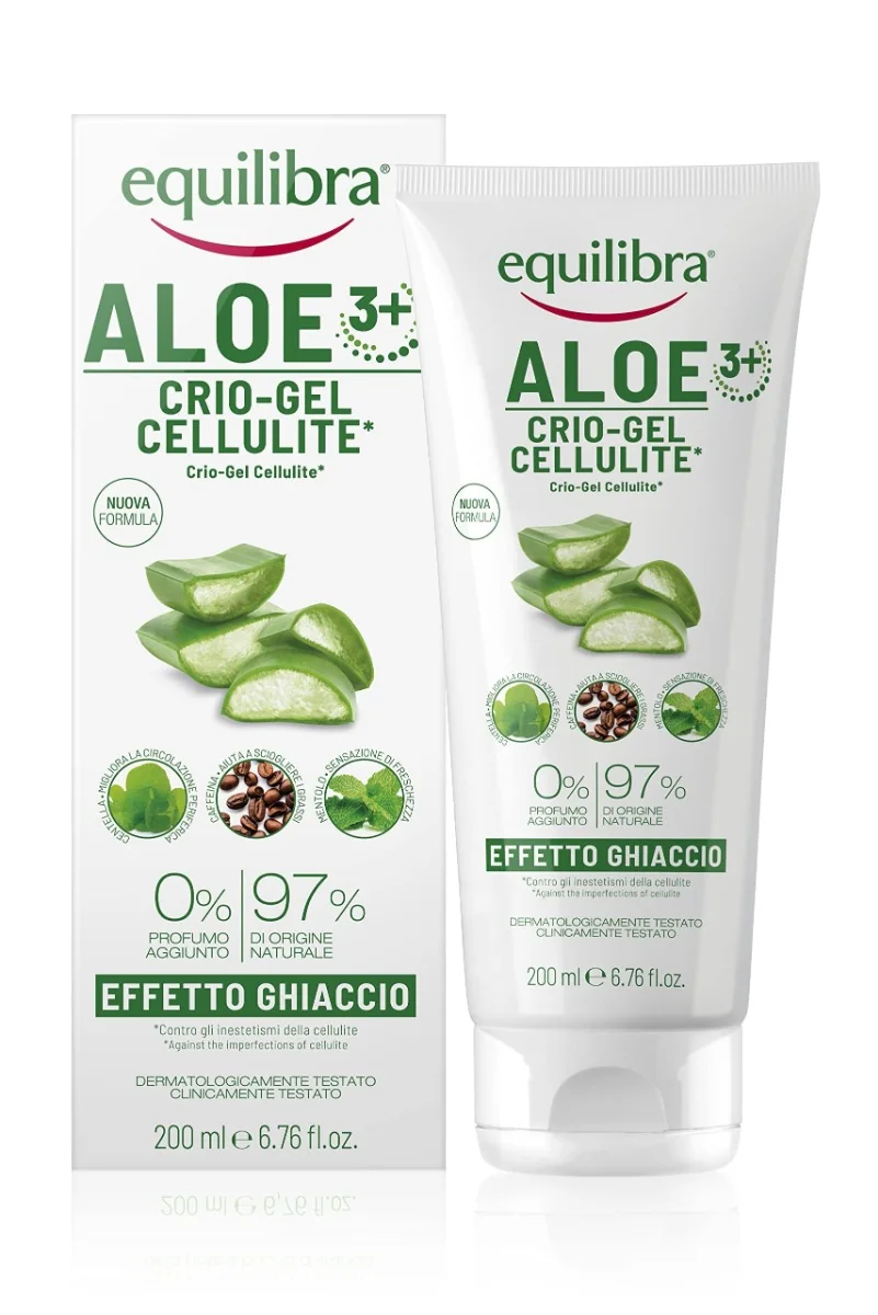 Equilibra Aloe Crio-Gel Cellulite 200 ml Effetto Ghiaccio