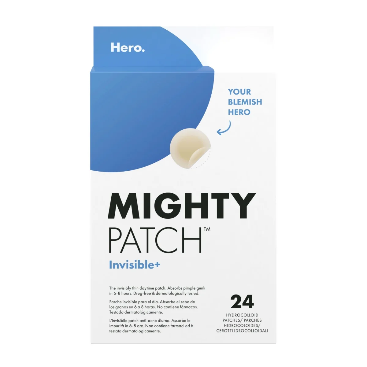 Hero Mighty Patch Invisible 24 Pezzi Cerotto per Acne