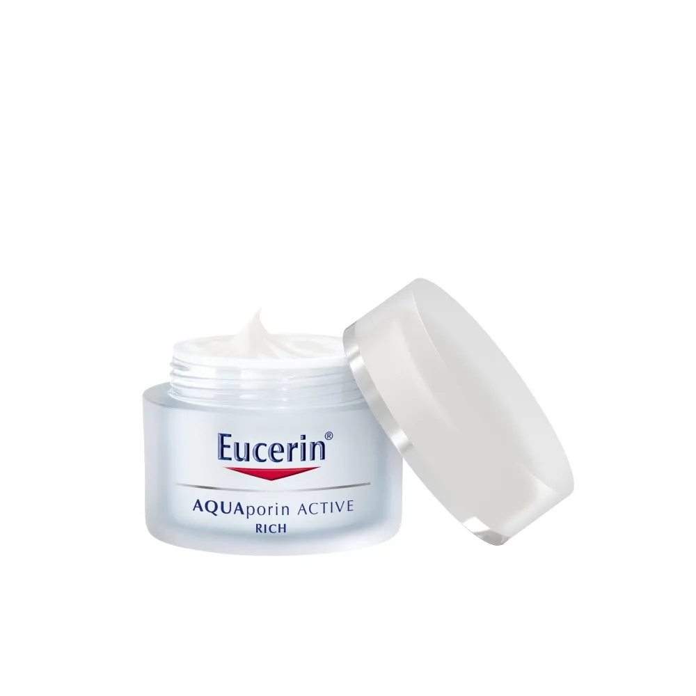 Eucerin Aquaporin Active Crema Rinfrescante Viso Pelle Secca 50 ml Azione Idratante Intensa