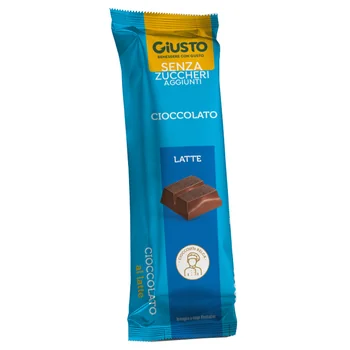 Giusto Cioccolato Al Latte Senza Zucchero 42 g Benessere con gusto