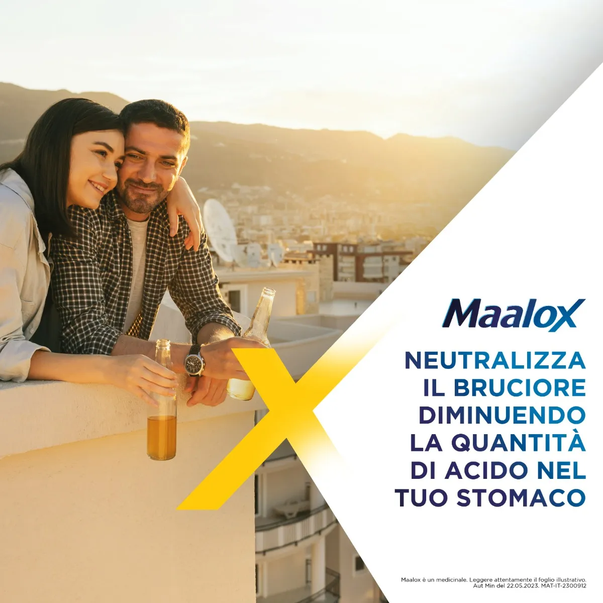 Maalox Senza Zucchero Aroma Limone 30 Compresse Masticabili Antiacido