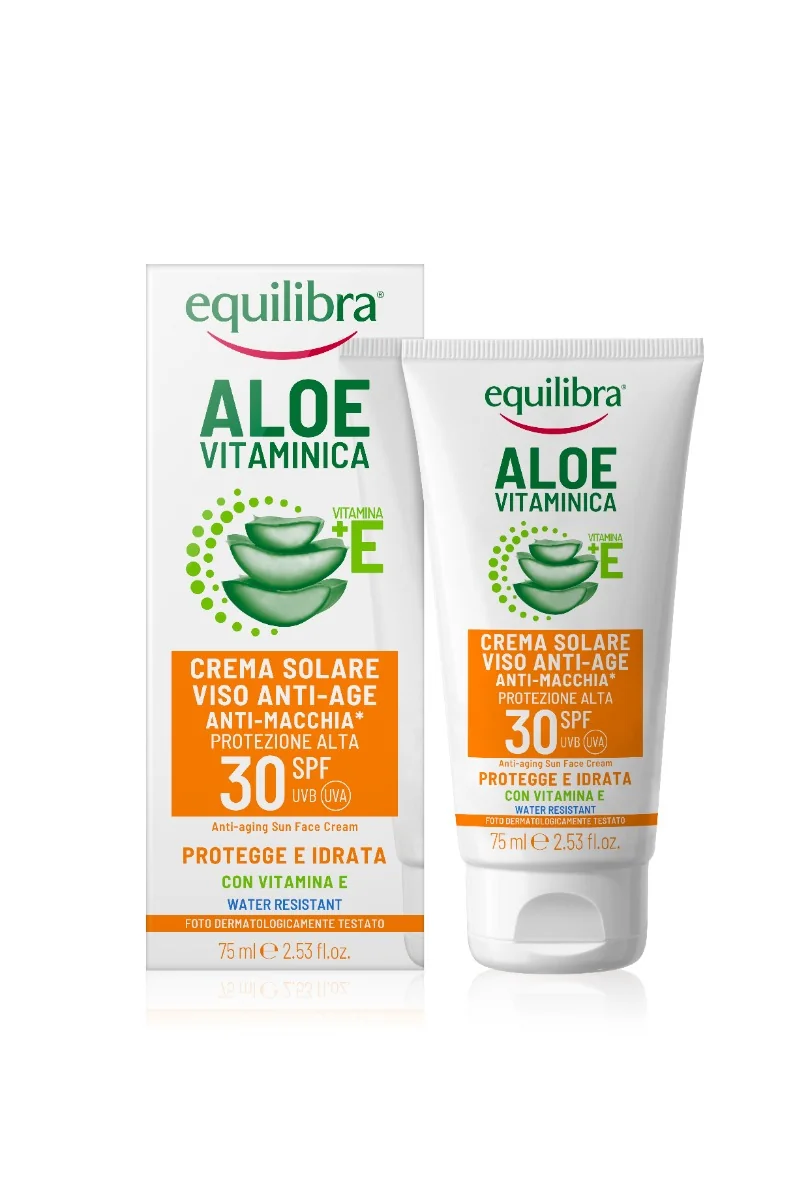Equilibra Crema Solare Viso Vitaminica SPF 30 Protezione Solare Viso