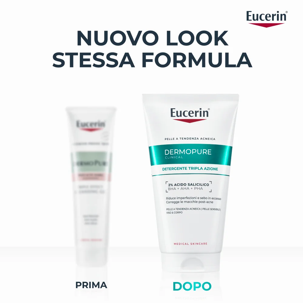 Dermopure Clinical Detergente Tripla Azione 150 ml Pelle Grassa a Tendenza Acneica