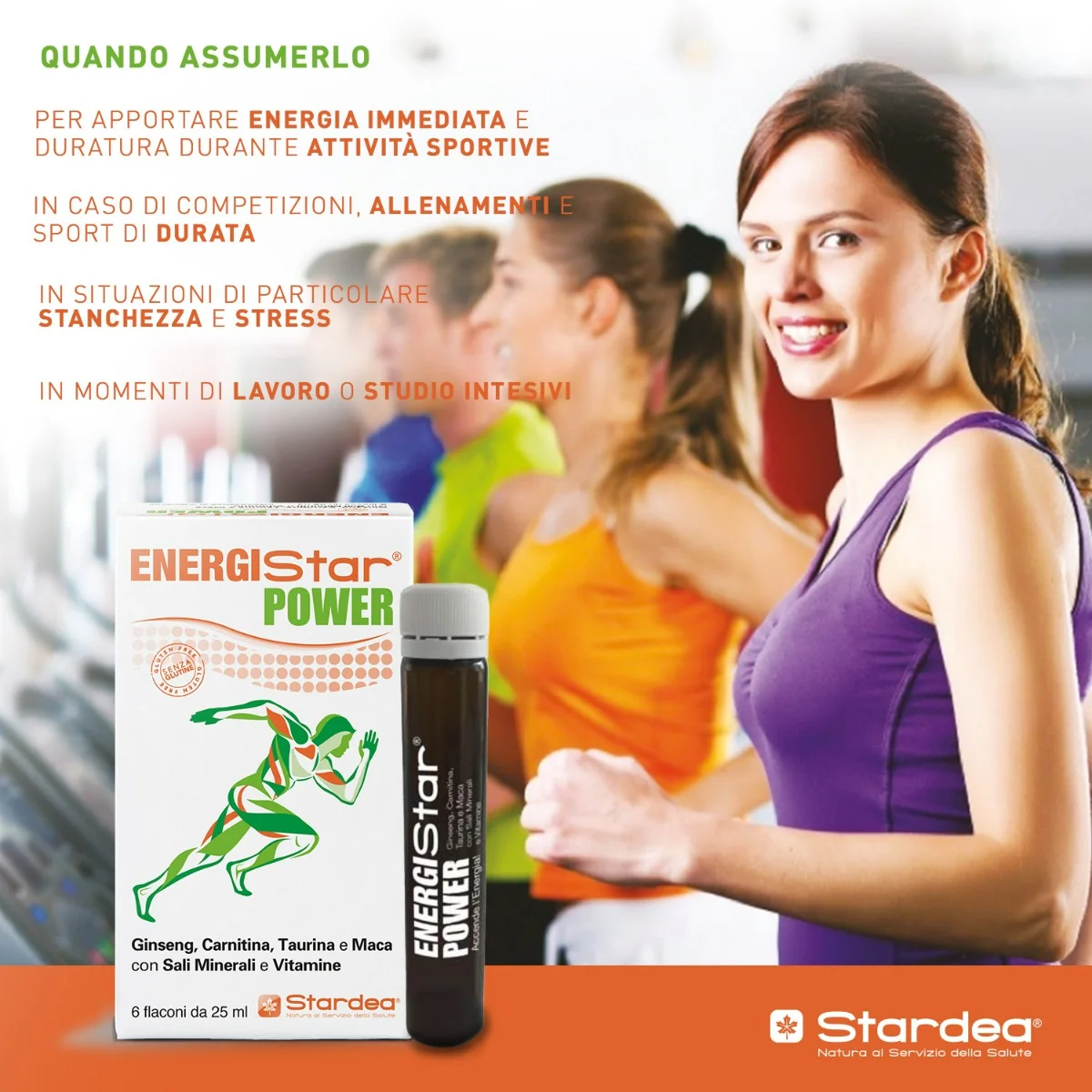 Energistar Power 6 Flaconcini Integratore Energetico