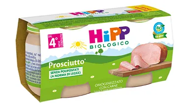 HIPP BIOLOGICO OMOGENEIZZATO PROSCIUTTO COTTO 2X80 G