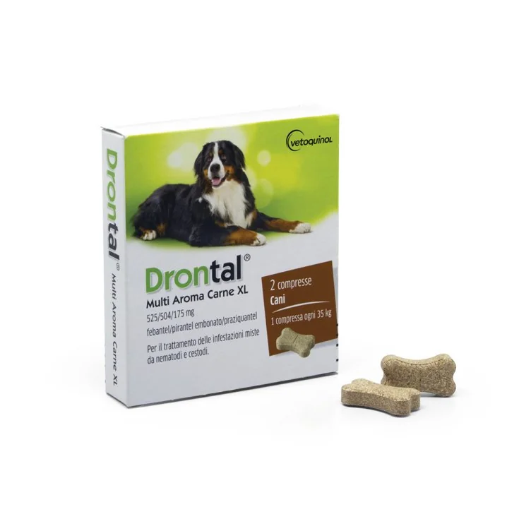 Drontal Multi Aroma Carne Xl 2 Compresse