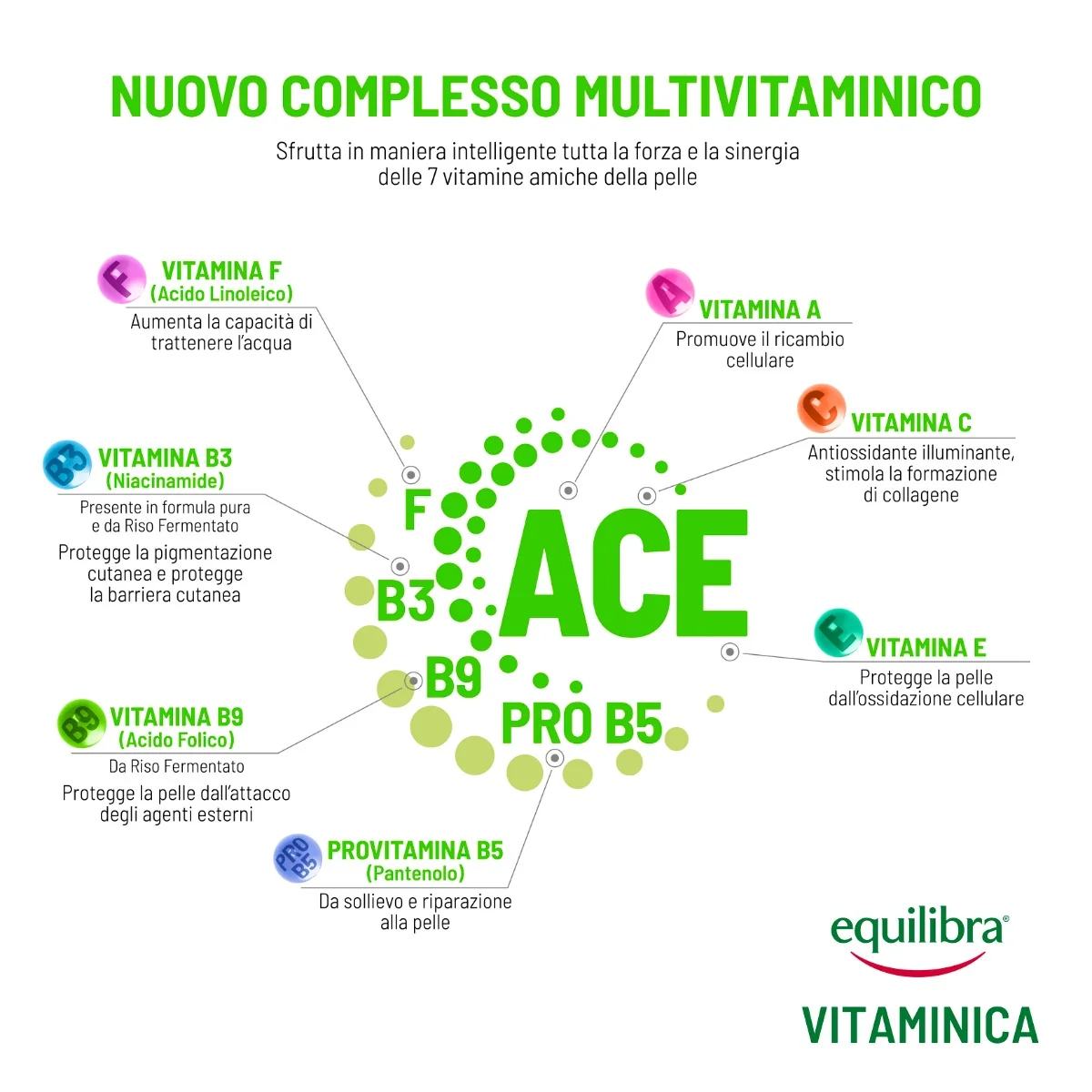 Equilibra Viso Vitaminica Gocce di Vitamine Rivitalizzanti 30 Ml Siero Viso Rinnovatore