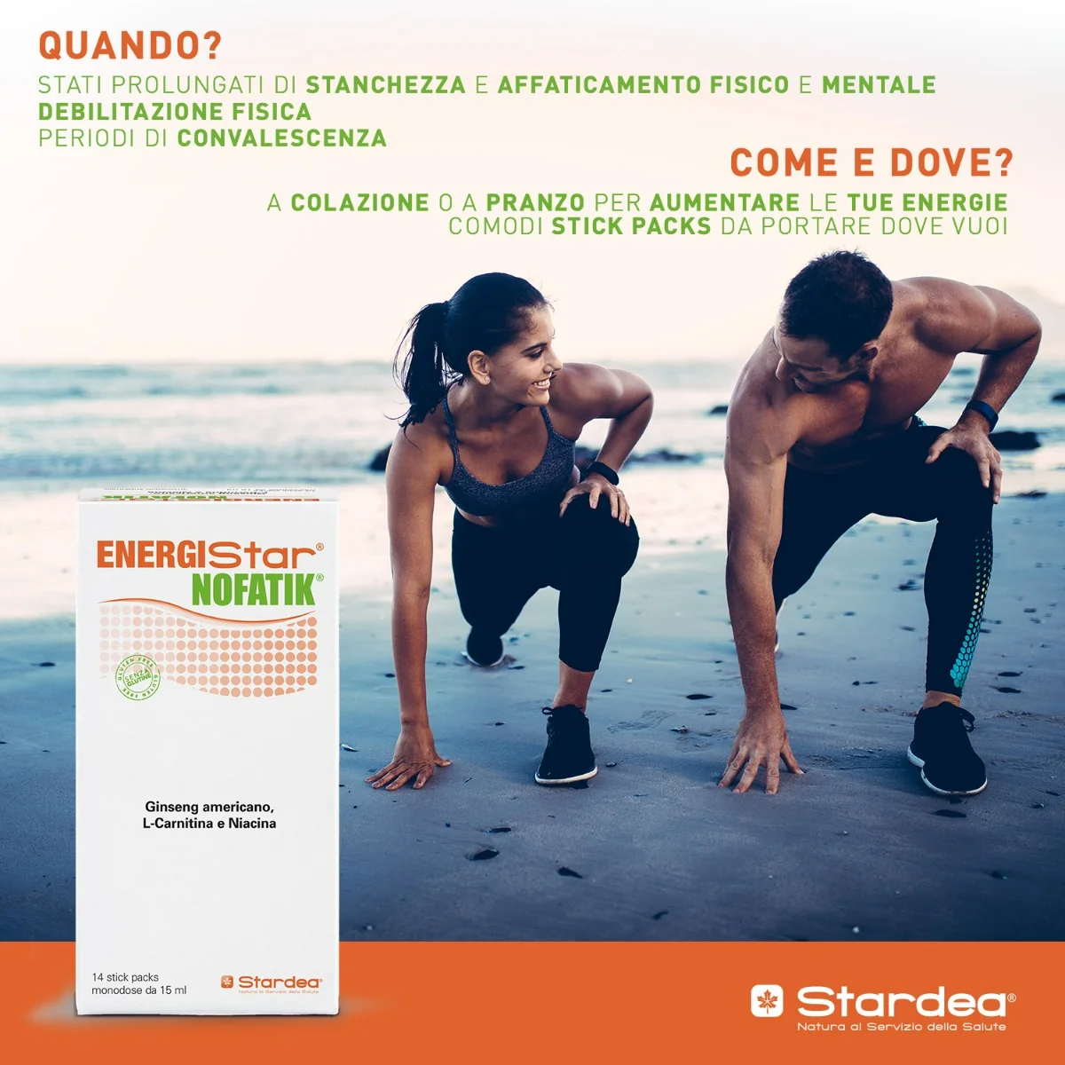 Energistar Nofatik 14 Stickpacs 15 ml Integratore Energetico