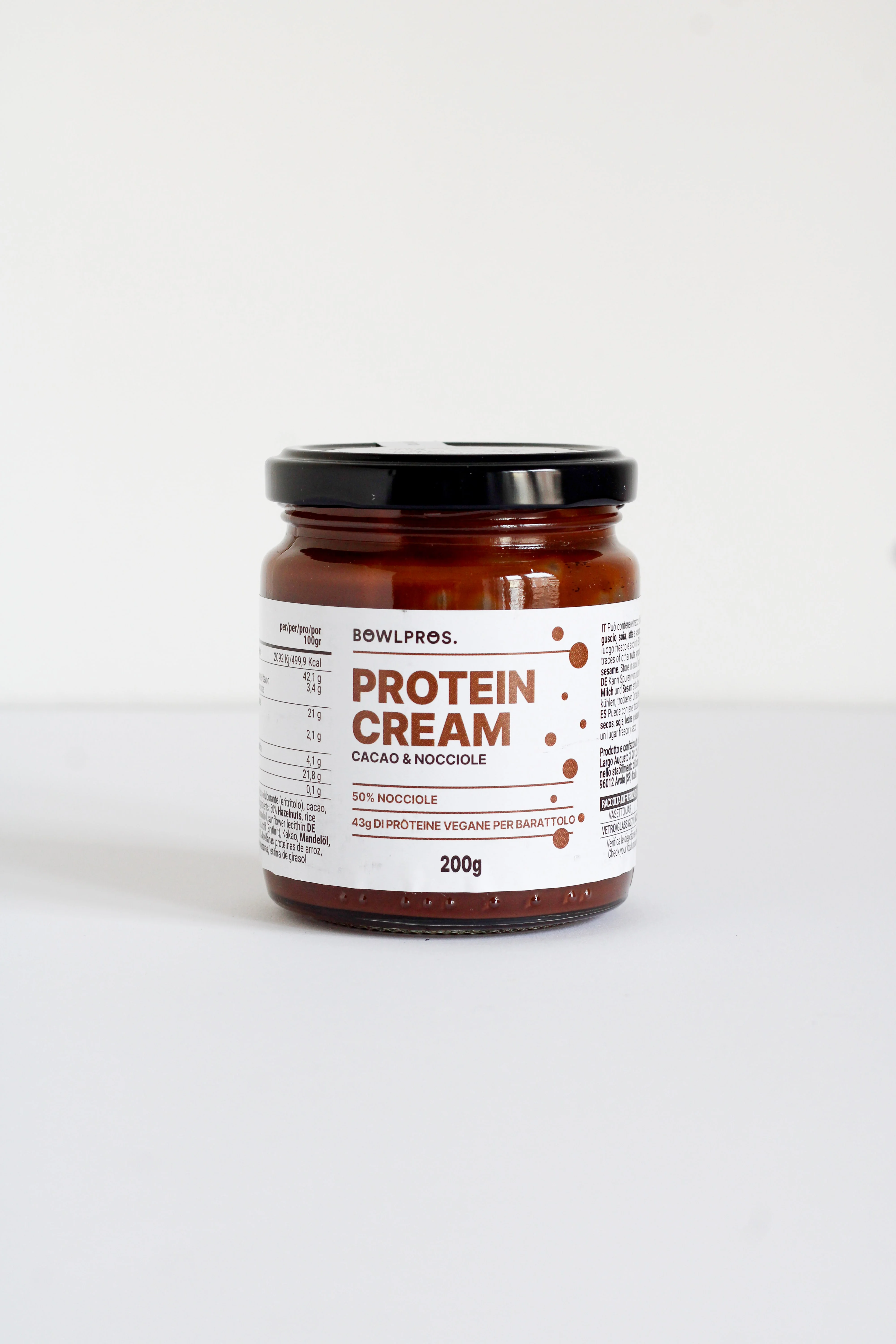 Protein Cream Cacao&Nocc 200G Formula Vegana