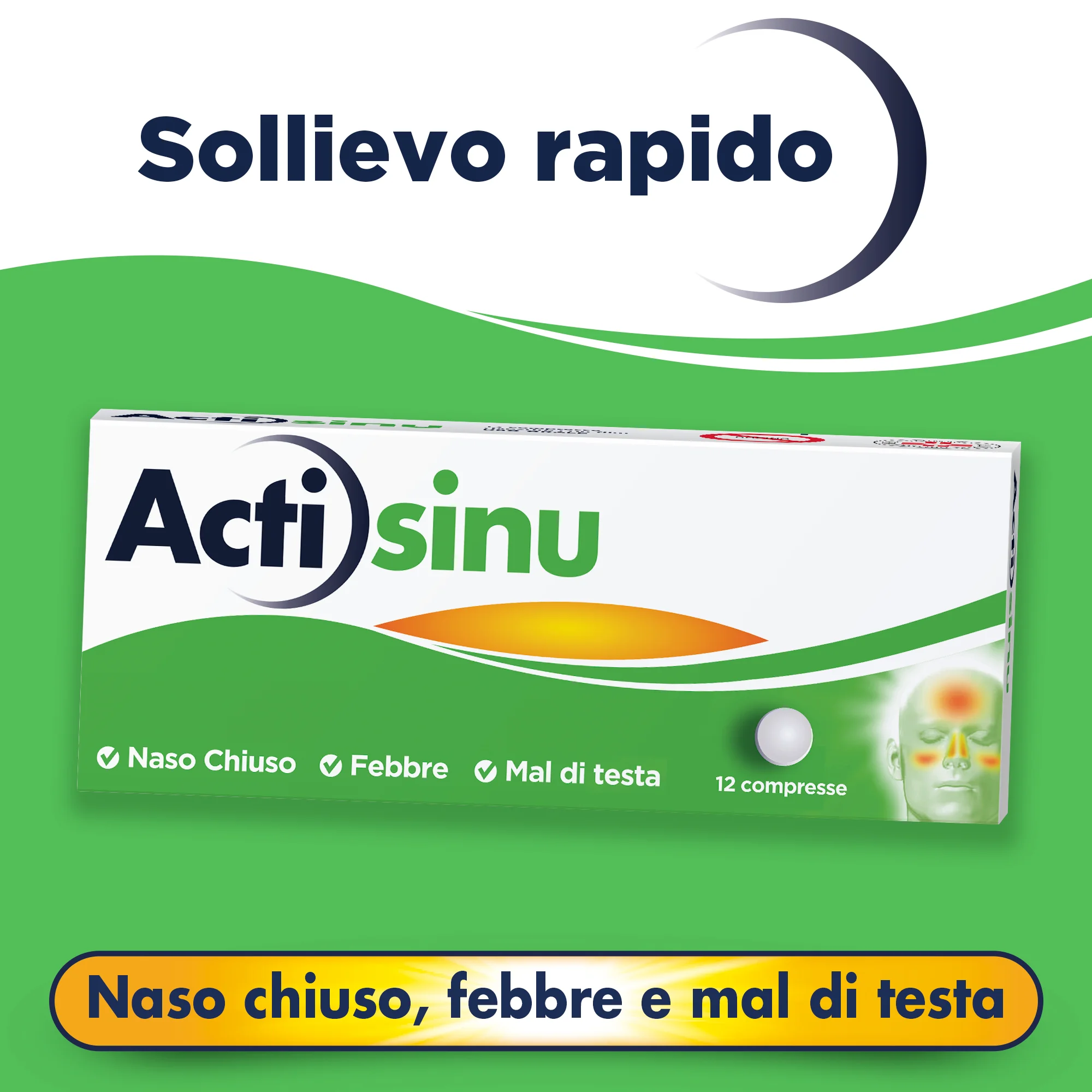 Actisinu 12 Compresse Rivestite 200 mg + 30 mg