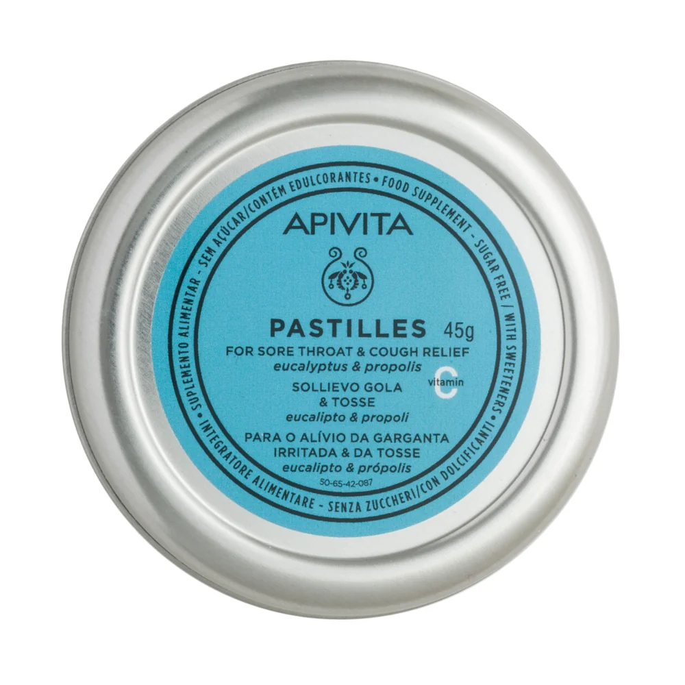 Apivita Pastilles Eucalipto Propoli 45 G Mal di Gola