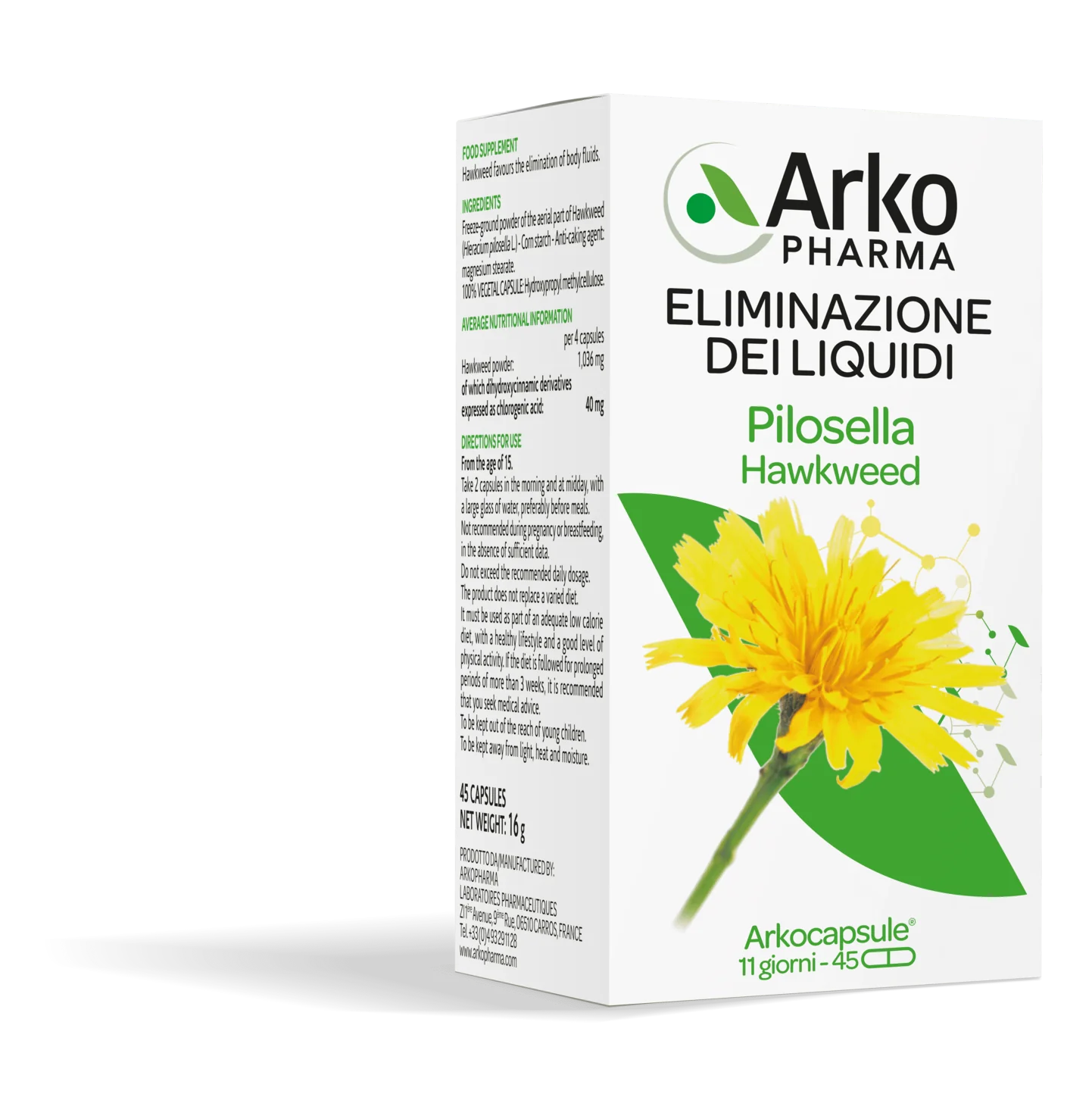 Arkopharma Pilosella 45 Capsule Depurativo