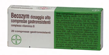 Becozym 20 Compresse Gastroresistenti Vitamine Gruppo B