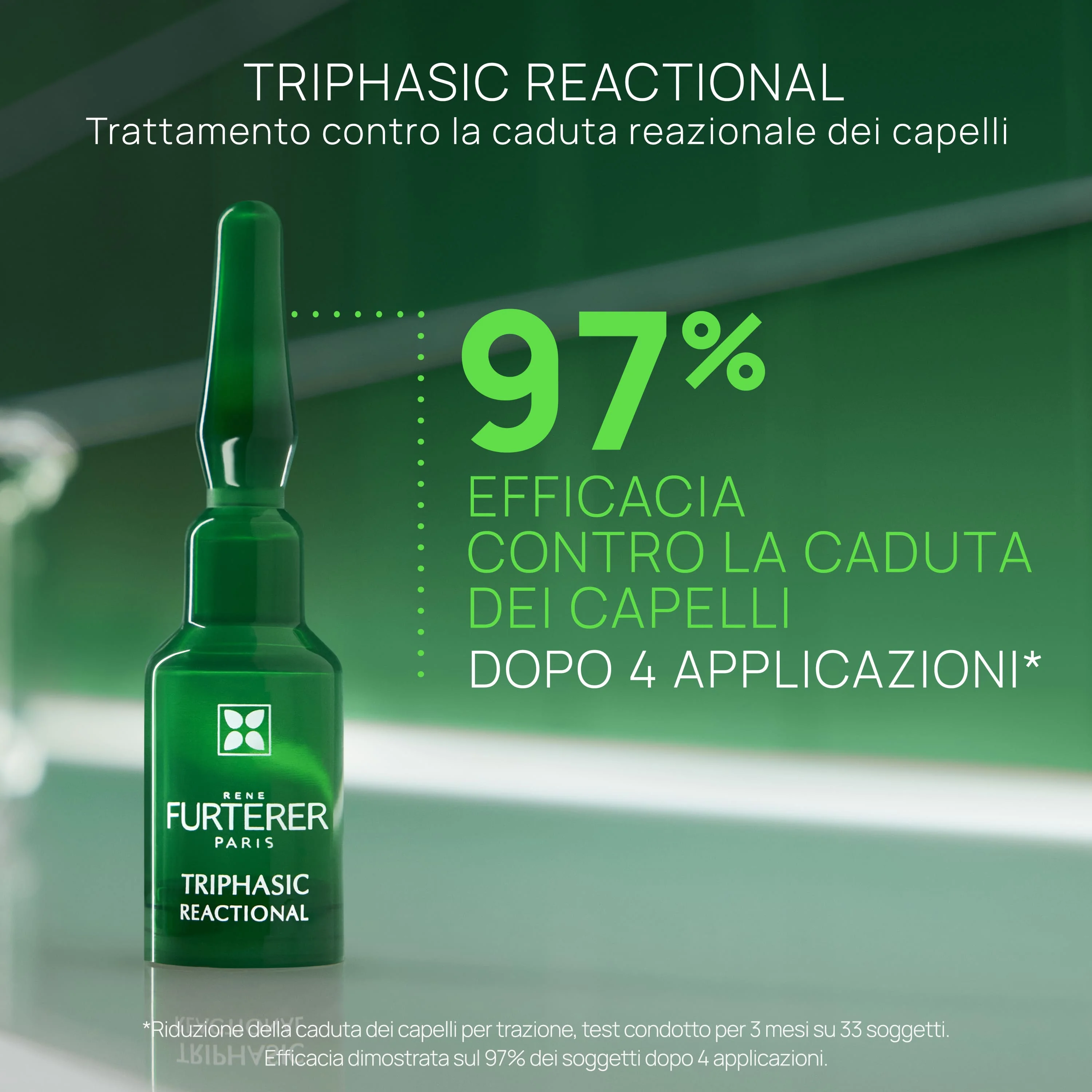 René Furterer Triphasic Reactional Trattamento 2-in-1 Anticaduta & Crescita 12 unità Caduta Reazionale