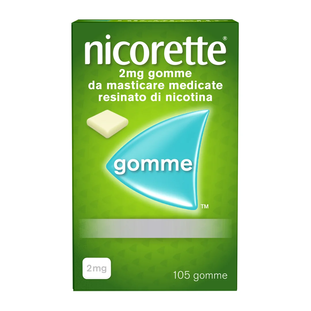 Nicorette 105 Gomme Masticabili Per Smettere di Fumare