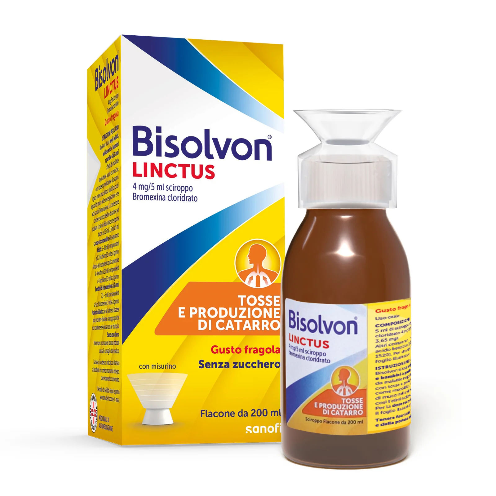 Bisolvon Sciroppo 200 ml Fragola