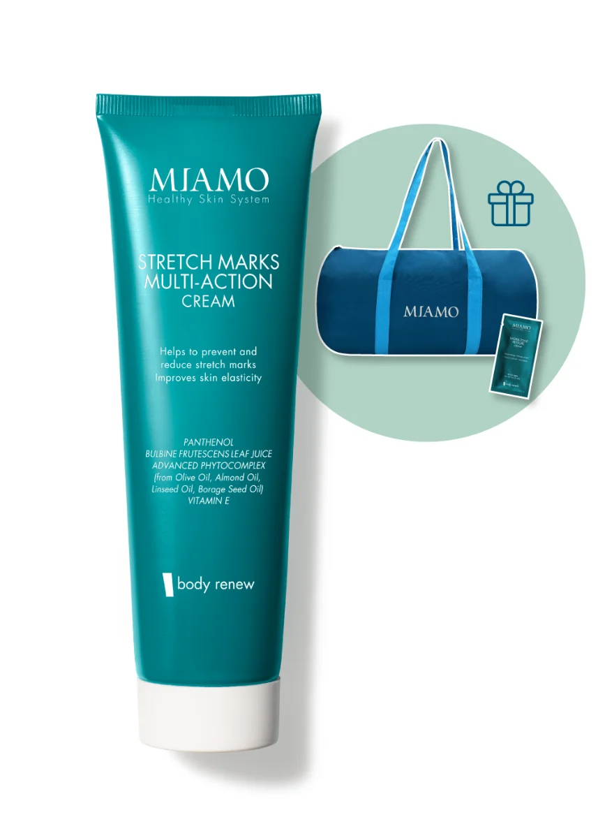 Miamo Body Renew Body Box Smagliature 150 ml + Borsa Sportiva in OMAGGIO Crema Anti-Smagliature Elasticizzante