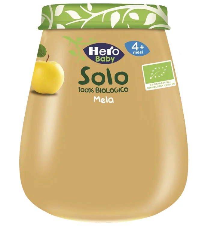 Hero Solo Omogeneizzato Mela 120 g 100% Bio
